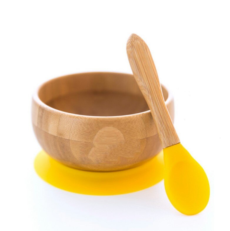 Bamboo Baby Plate Feeding Bowl